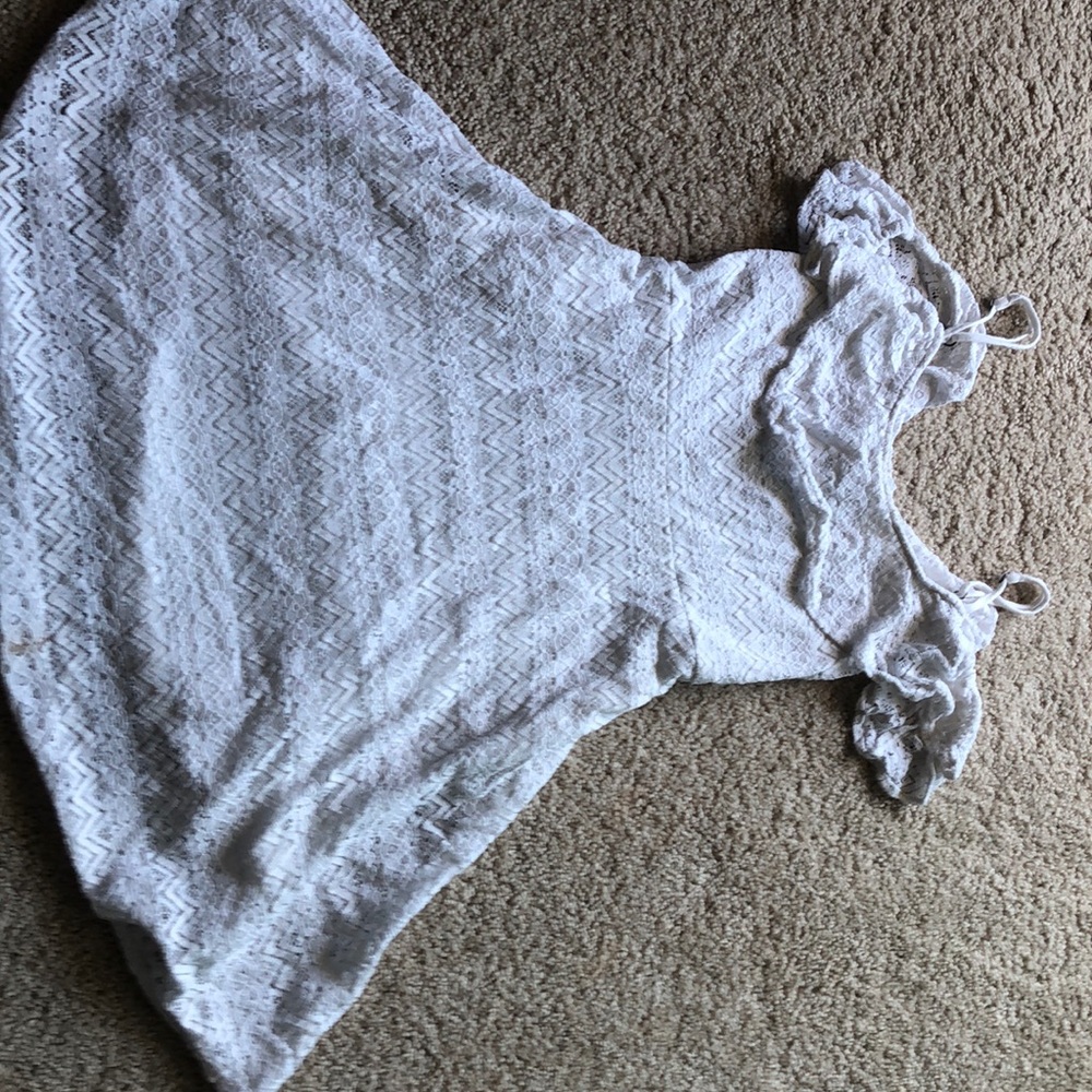 White lace dress